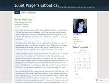 Tablet Screenshot of julietprager.wordpress.com