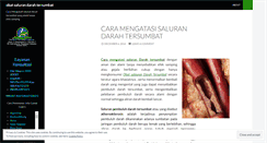 Desktop Screenshot of obatsalurandarahtersumbat.wordpress.com
