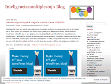 Tablet Screenshot of inteligenciasmultiples09.wordpress.com