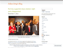 Tablet Screenshot of julianzeng.wordpress.com