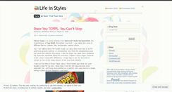 Desktop Screenshot of lifeinstyles.wordpress.com