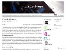 Tablet Screenshot of 52survivors.wordpress.com