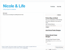 Tablet Screenshot of nicolefosterdesigns.wordpress.com