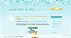 Desktop Screenshot of greenbooksforkids.wordpress.com