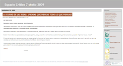 Desktop Screenshot of espaciocritico7.wordpress.com