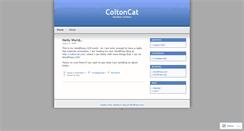 Desktop Screenshot of coltoncat.wordpress.com