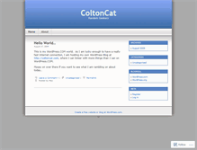 Tablet Screenshot of coltoncat.wordpress.com