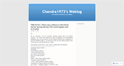 Desktop Screenshot of chandra1973.wordpress.com