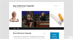 Desktop Screenshot of buyaelectroniccigaretter.wordpress.com