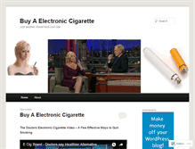 Tablet Screenshot of buyaelectroniccigaretter.wordpress.com