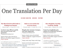 Tablet Screenshot of onetranslationperday.wordpress.com