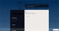 Desktop Screenshot of liveinthephilippinesforum.wordpress.com