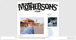 Desktop Screenshot of mothersons.wordpress.com
