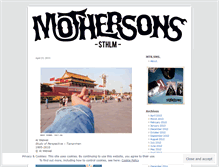 Tablet Screenshot of mothersons.wordpress.com