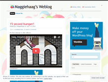 Tablet Screenshot of maggiehaag.wordpress.com