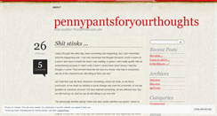 Desktop Screenshot of pennypantsforyourthoughts.wordpress.com