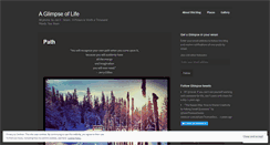 Desktop Screenshot of glimpselife.wordpress.com