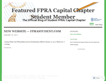 Tablet Screenshot of fprafeaturedmember.wordpress.com