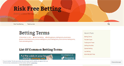 Desktop Screenshot of bettingriskfree.wordpress.com