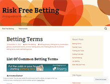 Tablet Screenshot of bettingriskfree.wordpress.com