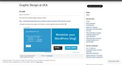 Desktop Screenshot of graphicdesignatuck.wordpress.com
