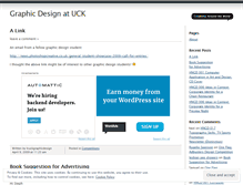 Tablet Screenshot of graphicdesignatuck.wordpress.com
