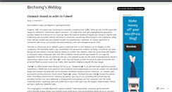 Desktop Screenshot of birchxmg.wordpress.com