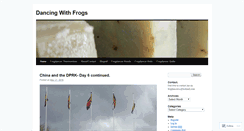 Desktop Screenshot of dancingwithfrogs.wordpress.com