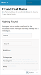Mobile Screenshot of fitandfastmama.wordpress.com