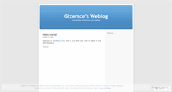 Desktop Screenshot of gizemce.wordpress.com