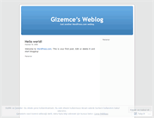 Tablet Screenshot of gizemce.wordpress.com