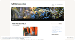 Desktop Screenshot of nutritionessentials.wordpress.com