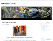 Tablet Screenshot of nutritionessentials.wordpress.com