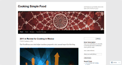 Desktop Screenshot of cookingsimplefood.wordpress.com