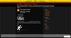 Desktop Screenshot of bobbyferrara.wordpress.com