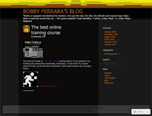 Tablet Screenshot of bobbyferrara.wordpress.com