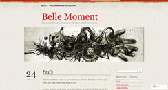 Desktop Screenshot of bellemoment.wordpress.com