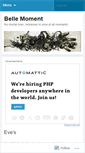 Mobile Screenshot of bellemoment.wordpress.com