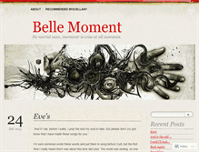 Tablet Screenshot of bellemoment.wordpress.com