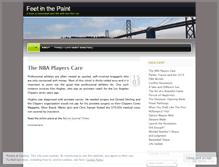 Tablet Screenshot of feetinthepaint.wordpress.com