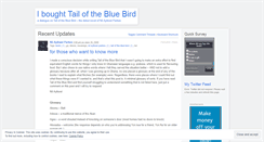 Desktop Screenshot of iboughtthebird.wordpress.com