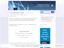 Tablet Screenshot of leparolealvento.wordpress.com