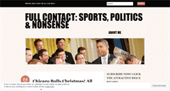 Desktop Screenshot of fullcontactsports.wordpress.com