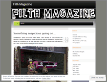 Tablet Screenshot of filthmagazine.wordpress.com