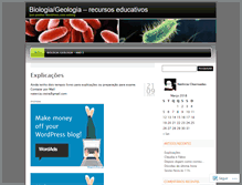 Tablet Screenshot of biogeorecursos.wordpress.com
