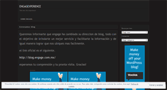 Desktop Screenshot of engagexperience.wordpress.com