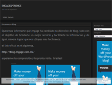 Tablet Screenshot of engagexperience.wordpress.com