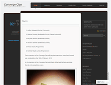Tablet Screenshot of convergeclan.wordpress.com