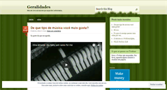 Desktop Screenshot of geralidades.wordpress.com