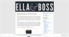 Desktop Screenshot of ellaandboss.wordpress.com